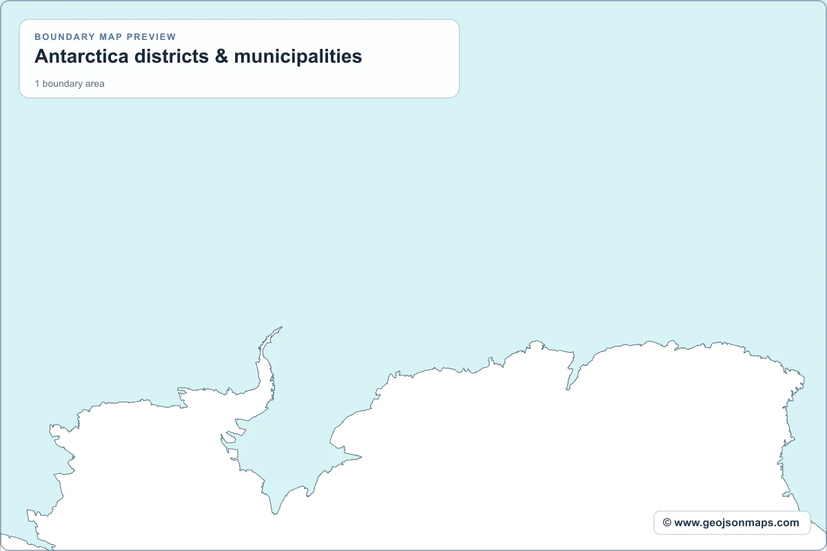 Preview of Antarctica districts & municipalities map