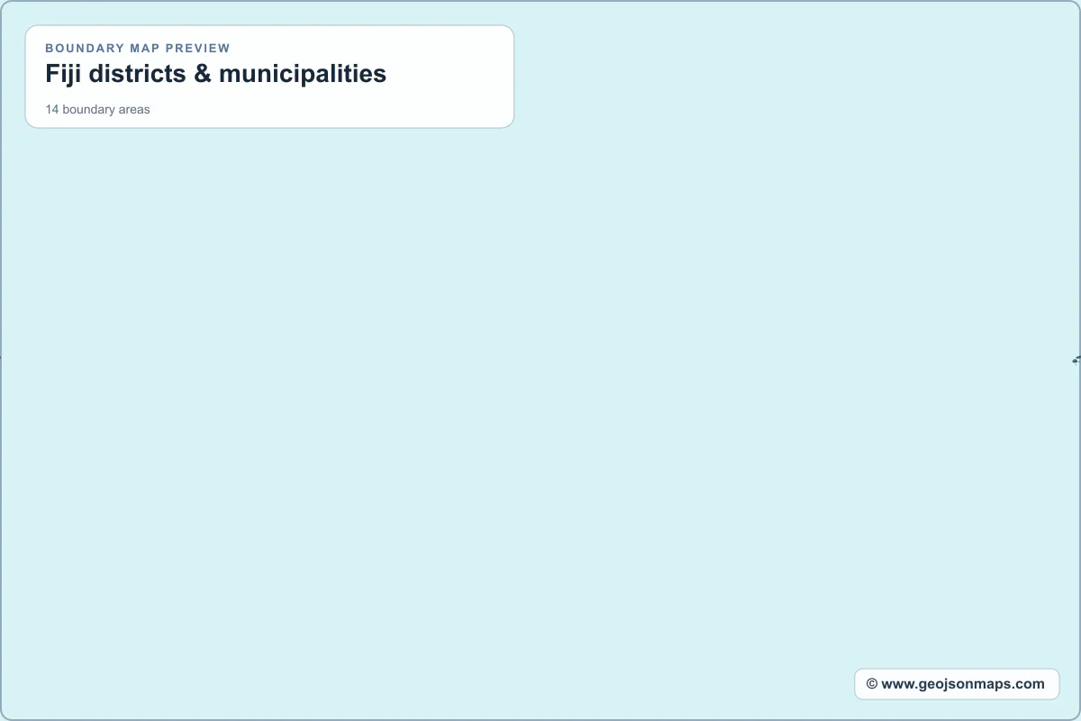 Preview of Fiji districts & municipalities map