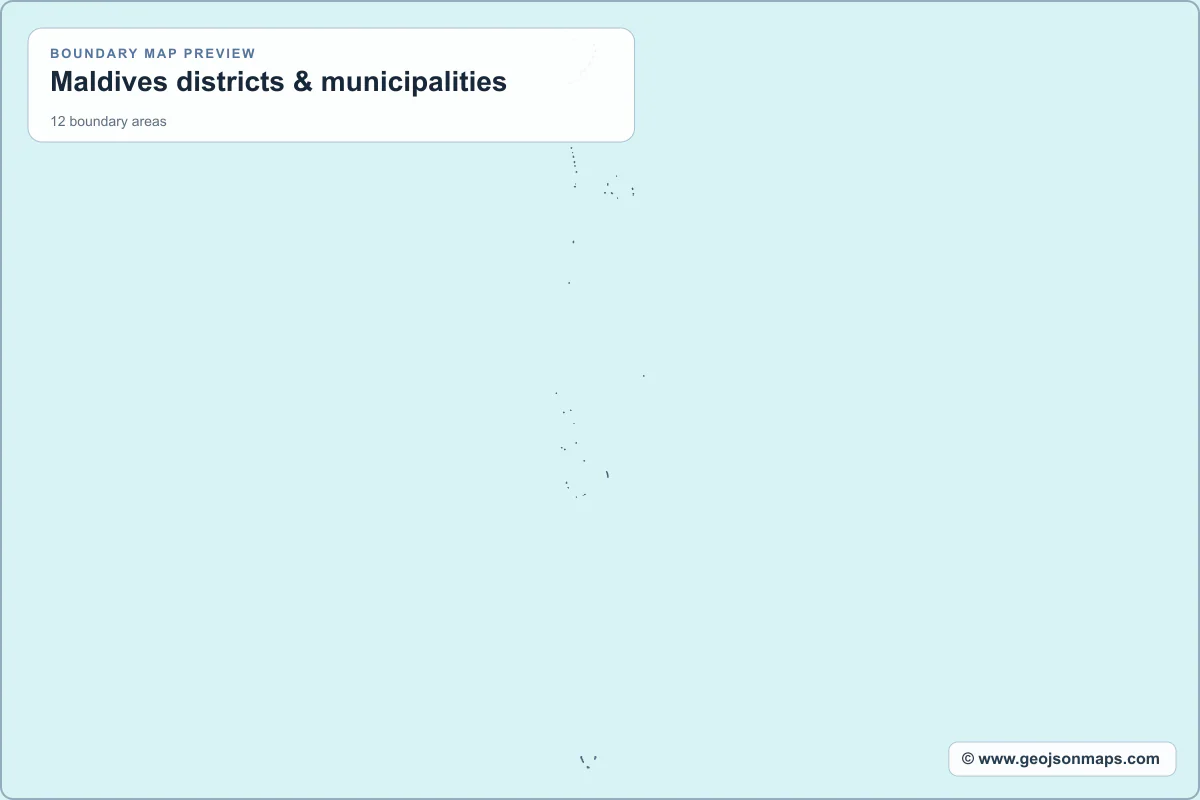 Preview of Maldives districts & municipalities map