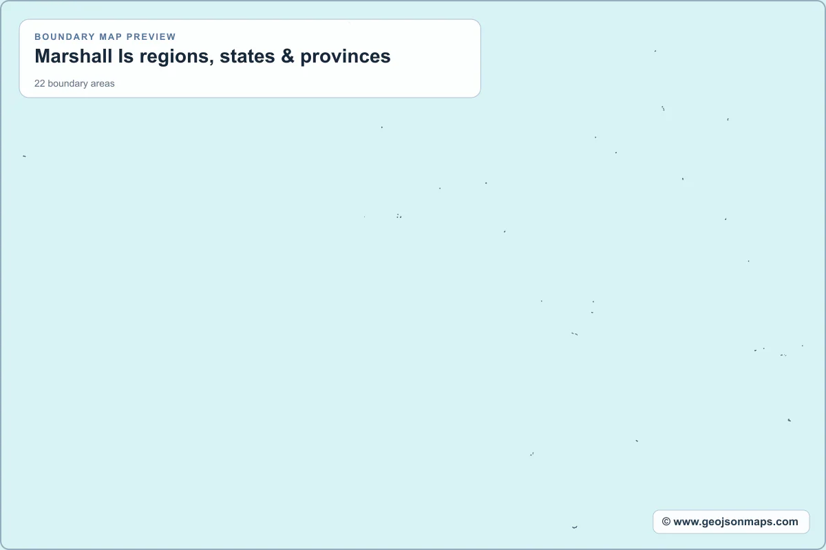 Preview of Marshall Is regions, states & provinces map