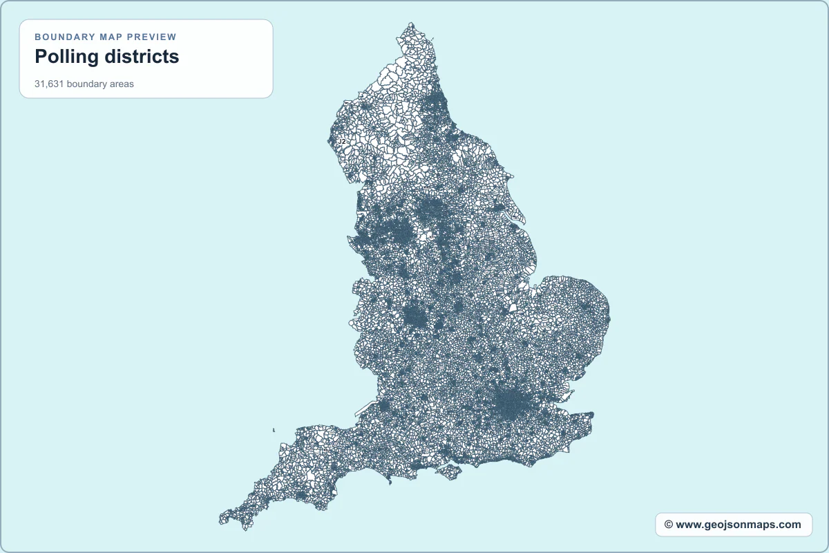 Preview of Polling districts map