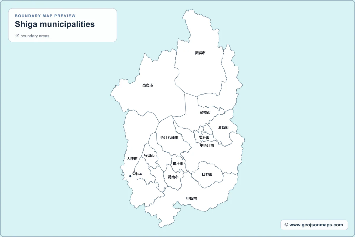 Preview of Shiga municipalities map