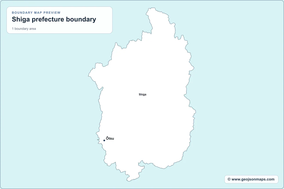 Preview of Shiga prefecture boundary map
