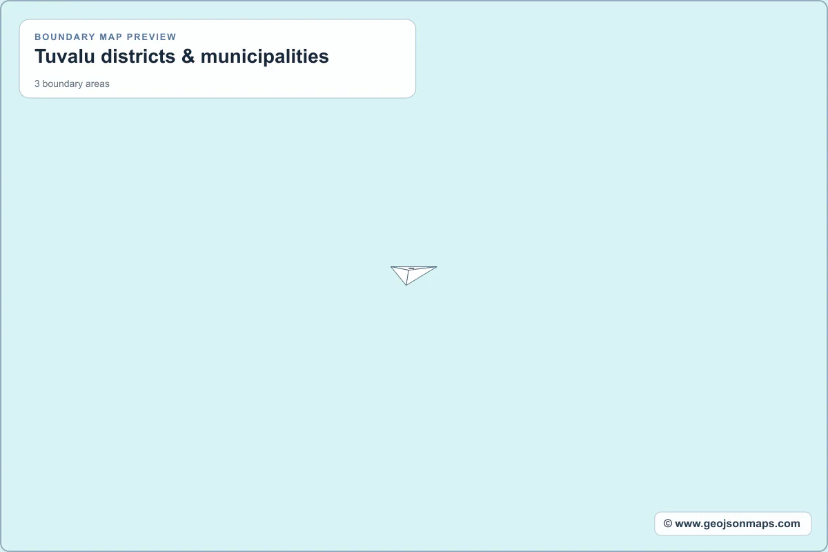Preview of Tuvalu districts & municipalities map