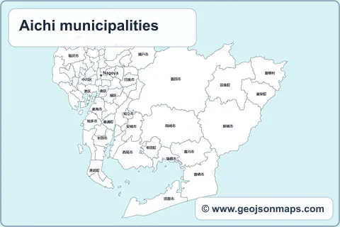 Preview of Aichi municipalities map