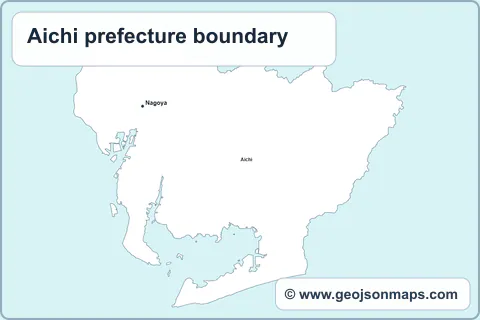 Preview of Aichi prefecture boundary map