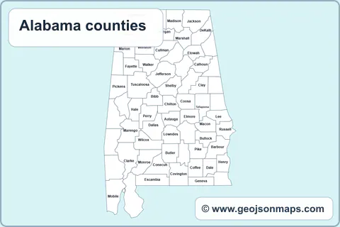 Preview of Alabama counties map