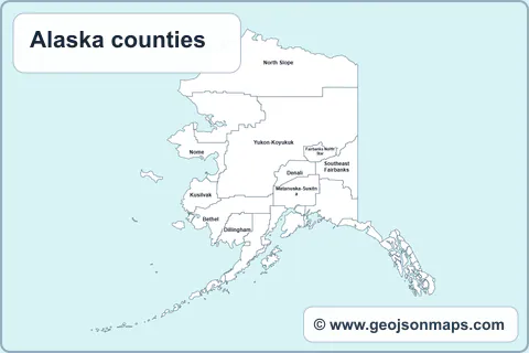 Preview of Alaska counties map