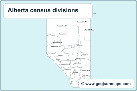 Preview of Alberta census divisions map