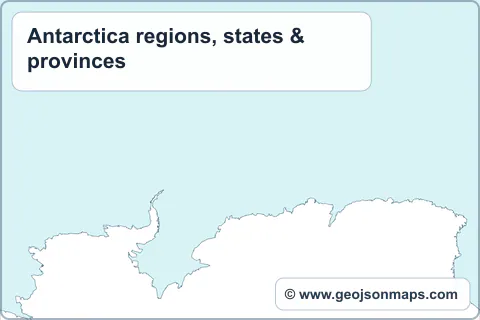 Preview of Antarctica regions, states & provinces map