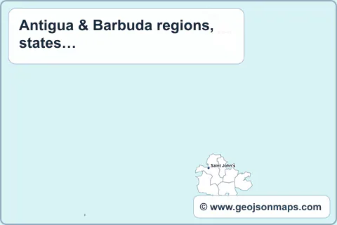Preview of Antigua & Barbuda regions, states & provinces map