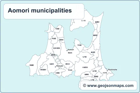 Preview of Aomori municipalities map