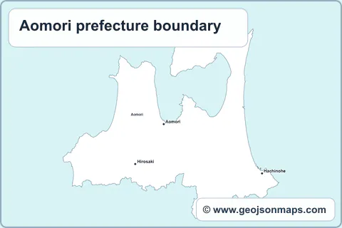 Preview of Aomori prefecture boundary map