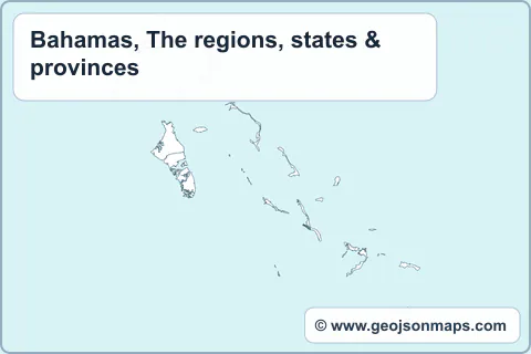 Preview of Bahamas, The regions, states & provinces map