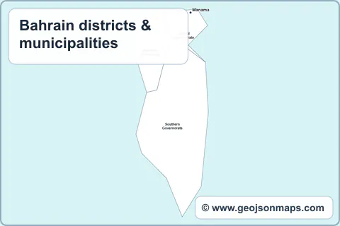 Preview of Bahrain districts & municipalities map