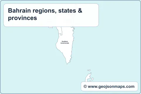 Preview of Bahrain regions, states & provinces map