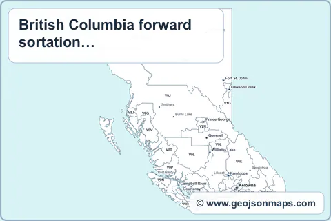 Preview of British Columbia forward sortation areas map