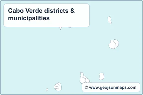 Preview of Cabo Verde districts & municipalities map