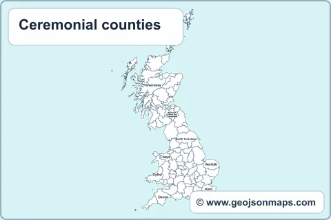 Preview of Ceremonial counties map