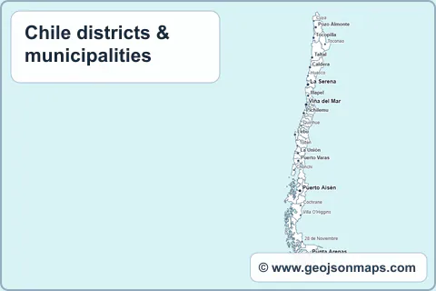 Preview of Chile districts & municipalities map