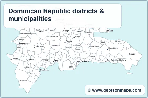 Preview of Dominican Republic districts & municipalities map