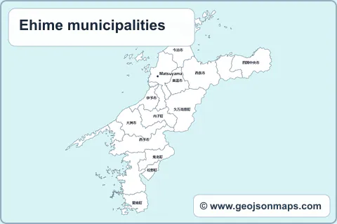 Preview of Ehime municipalities map