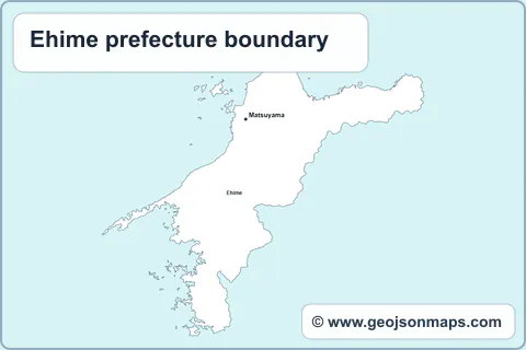 Preview of Ehime prefecture boundary map