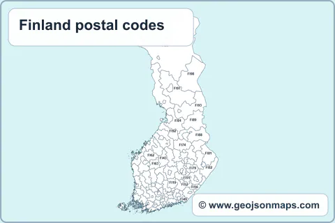 Preview of Finland postal codes map