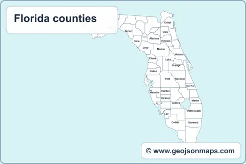 Preview of Florida counties map