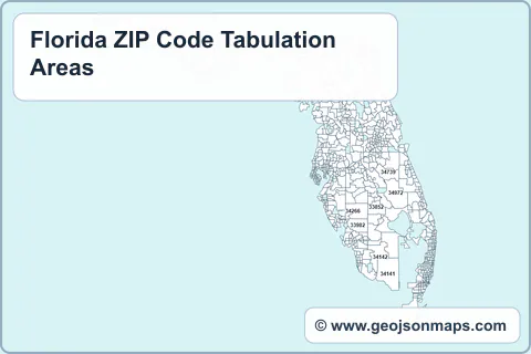 Preview of Florida ZIP Code Tabulation Areas map
