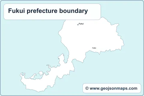Preview of Fukui prefecture boundary map