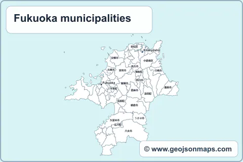 Preview of Fukuoka municipalities map