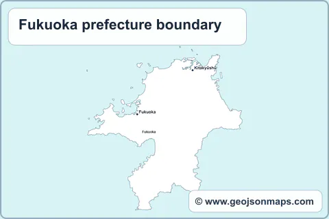 Preview of Fukuoka prefecture boundary map