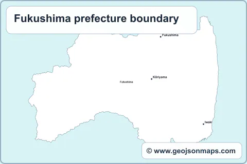 Preview of Fukushima prefecture boundary map