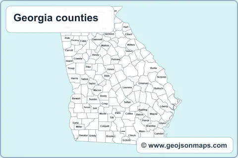 Preview of Georgia counties map