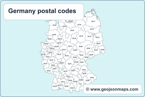 Preview of Germany postal codes map