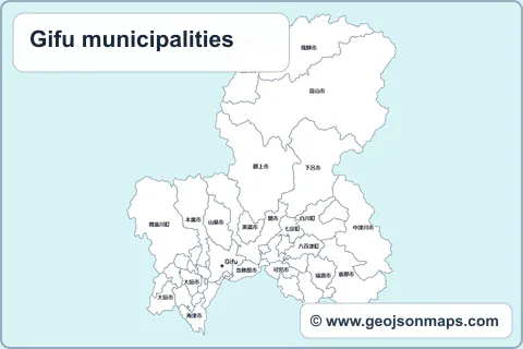 Preview of Gifu municipalities map