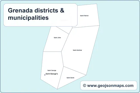 Preview of Grenada districts & municipalities map