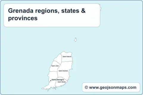 Preview of Grenada regions, states & provinces map