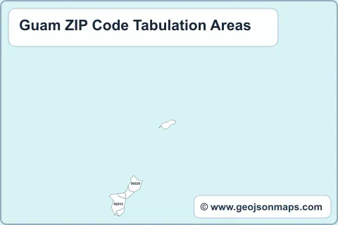 Preview of Guam ZIP Code Tabulation Areas map