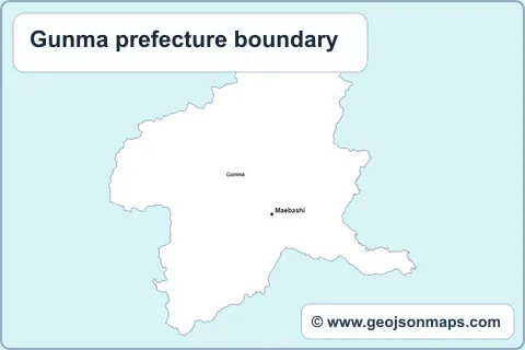 Preview of Gunma prefecture boundary map