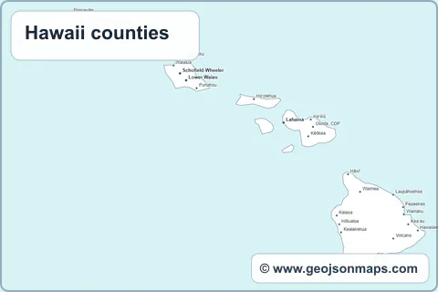 Preview of Hawaii counties map