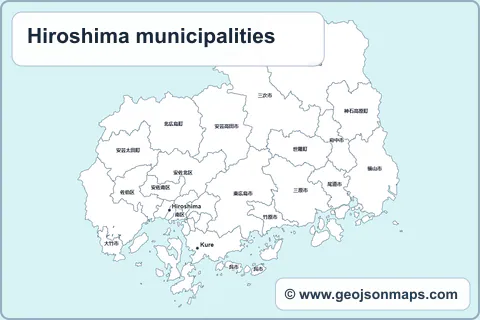 Preview of Hiroshima municipalities map