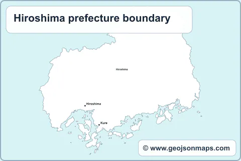 Preview of Hiroshima prefecture boundary map