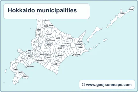 Preview of Hokkaido municipalities map