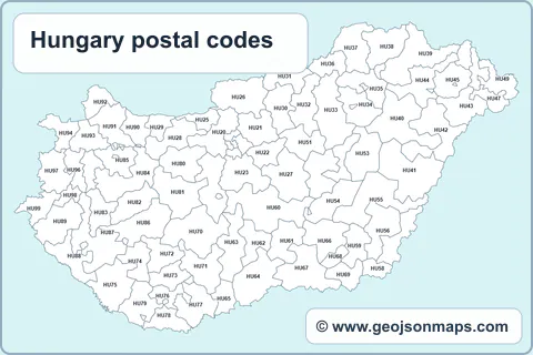Preview of Hungary postal codes map