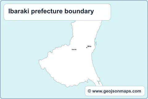 Preview of Ibaraki prefecture boundary map