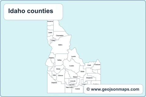 Preview of Idaho counties map