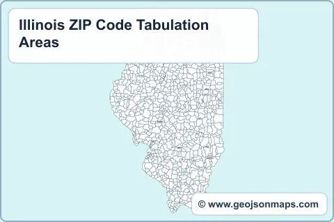 Preview of Illinois ZIP Code Tabulation Areas map