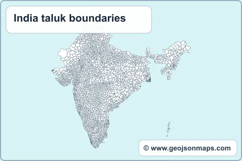 Preview of India taluk boundaries map